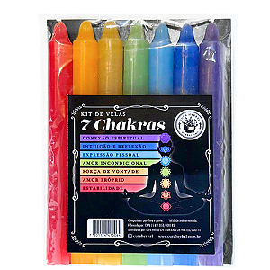 Kit Velas 7 Chakras Cura Herbal