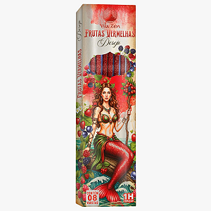 Incenso Natural Vila Zen - Encanto das Aguas - Frutas Vermelhas