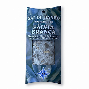 Sal de Banho Aromatizado 100g - Salvia Branca