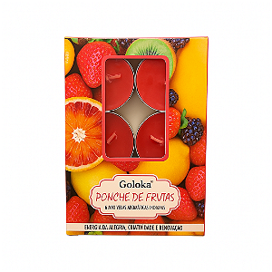 Vela Goloka Perfumada Rechaud - Ponche de Frutas