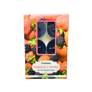 Vela Goloka Perfumada Rechaud - Morango & Amora