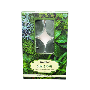 Vela Goloka Perfumada Rechaud - 7 Ervas