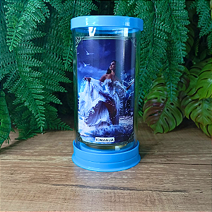 Porta Vela Sete Dias Alumínio e Vidro - Iemanjá