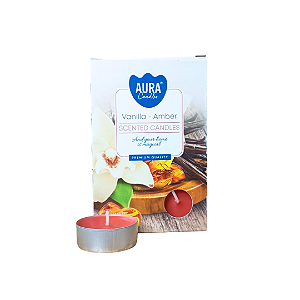 Vela Aura Perfumada Rechaud - Vanilla Com Ambar