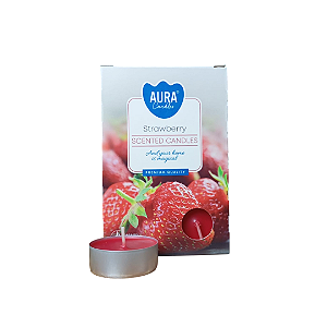 Vela Aura Perfumada Rechaud - Morango