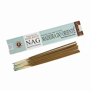 Incenso Nag Golden Vareta - Madeira do Oriente