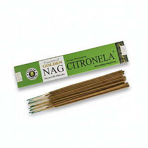 Incenso Nag Golden Vareta - Citronela