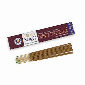 Incenso Nag Golden Vareta - Limpeza Energética