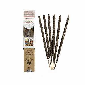 Incenso Vijayshree Golden Cinnamon – Defumador Natural Indiano Prosperidade