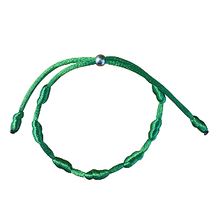 Pulseira 7 Nós Verde Kaballa