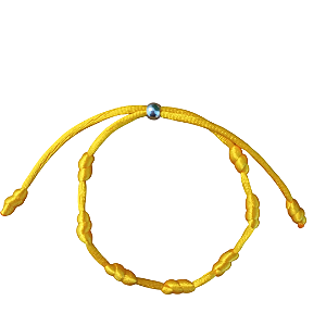 Pulseira 7 Nós Amarela