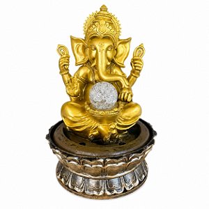 Fonte de Água em Resina Ganesha M 30cm - 26510