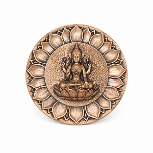 Incensário Lakshmi Redondo em Resina - Rose