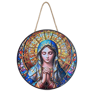 Enfeite de Parede Nossa Senhora Aparecida - Santa Maria Rezando Modelo B
