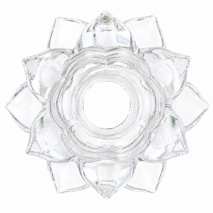 Castiçal Flor de Vidro