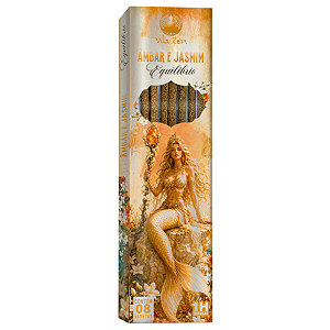 Incenso Natural Vila Zen - Encanto das Aguas - Âmbar e Jasmim