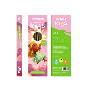 Incenso Nirvana Natural Vareta Kids Ameli - Olíbano e Cedro Atlas