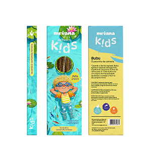 Incenso Nirvana Natural Vareta Kids Bubu - Lavanda e Camomila Romana