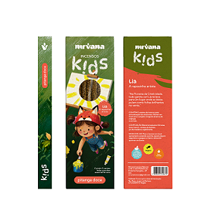 Incenso Nirvana Natural Vareta Kids Lia - Pitanga Doce