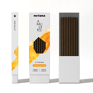 Incenso Nirvana Natural Vareta Linha Amuleto - Citrino