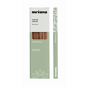 Incenso Nirvana Natural Vareta - Sálvia Branca