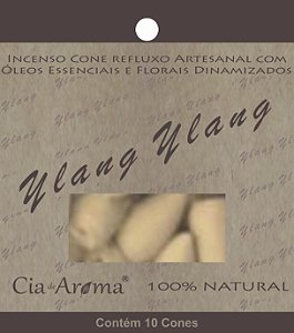 Incenso Natural Cone Cascata Cia de Aroma - Ylang Ylang