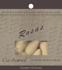 Incenso Cia de Aroma Natural Cone Cascata - Rosas