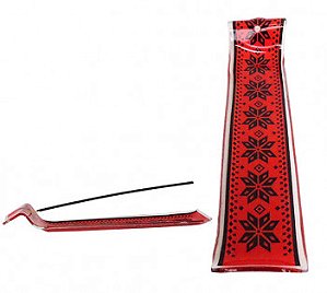 Incensário de Vidro Horizontal Arabesco 5x23