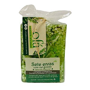 Sabonete Artesanal 90g - Sete ervas com Sal Grosso