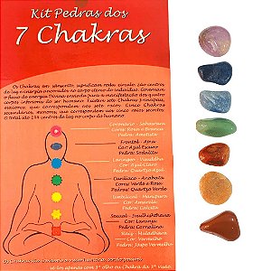Kit Pedras 7 Chakras