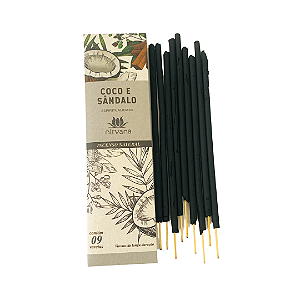 Incenso Nirvana Natural Vareta - Coco e Sândalo