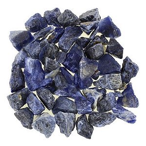 Pedra Bruta Quartzo Azul 2-4cm pct 100 gramas