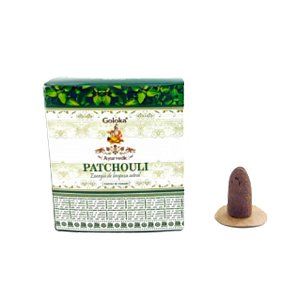 Incenso Goloka Cascata Cone - Patchouli