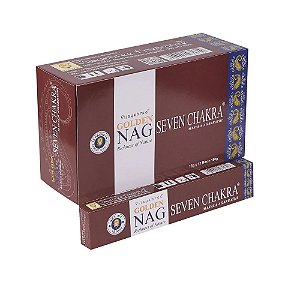 Incenso Golden Nag 7 Chakras - Box com 12 und.