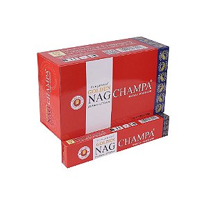 Incenso Golden Nag Champa -  Box com 12 und.