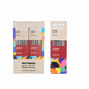 Box Incenso Nirvana Brasil Vareta - Castanha do Brasil