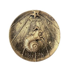 Incensário em Resina Dourado Signo de Capricórnio