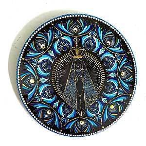 Enfeite de Parede Nossa Senhora Aparecida - Azul
