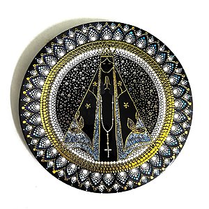 Enfeite de Parede Nossa Senhora Aparecida - Dourado