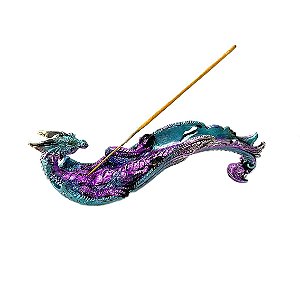 Incensário Vareta Dragão Roxo e Azul