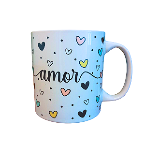 Caneca de Porcelana 320 ml - Amor
