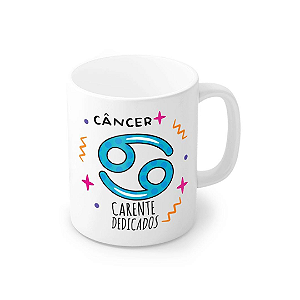 Caneca Porcelana Câncer 320 ml - Carente