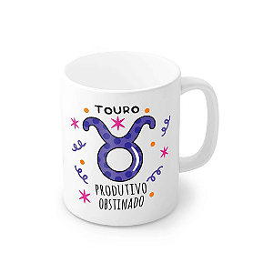 Caneca Porcelana Touro 320 ml - Produtivo