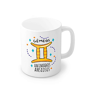 Caneca Porcelana Gêmeos 320 ml - Animados