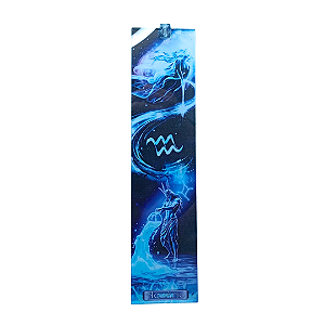 Incensário de Vidro Signo Aquário - 25x6cm