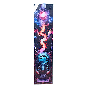 Incensário de Vidro Signo Escorpião - 25x6cm