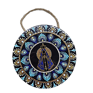 Enfeite de Parede Nossa Senhora Aparecida -  Luz dourada E