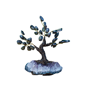 Árvore Pedra Hematita 7 Galhos - 15cm