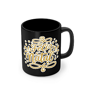 Caneca Porcelana 320 ml - Feliz Natal P