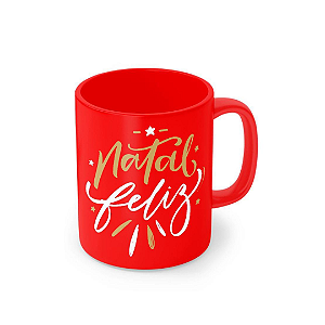 Caneca Porcelana 320 ml - Feliz Natal V